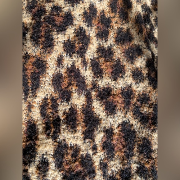 Zara leopard animal print coat xs - Picture 9 of 11